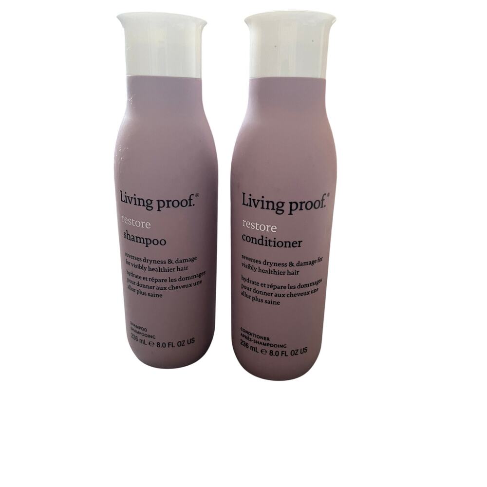 Living Proof Restore Shampoo & Conditioner Duo Set 8.0 Fl Oz Each Full Size - Picture 3 of 7
